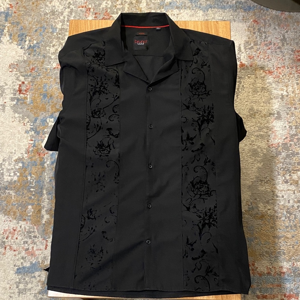 Black Casual Button Down Shirt